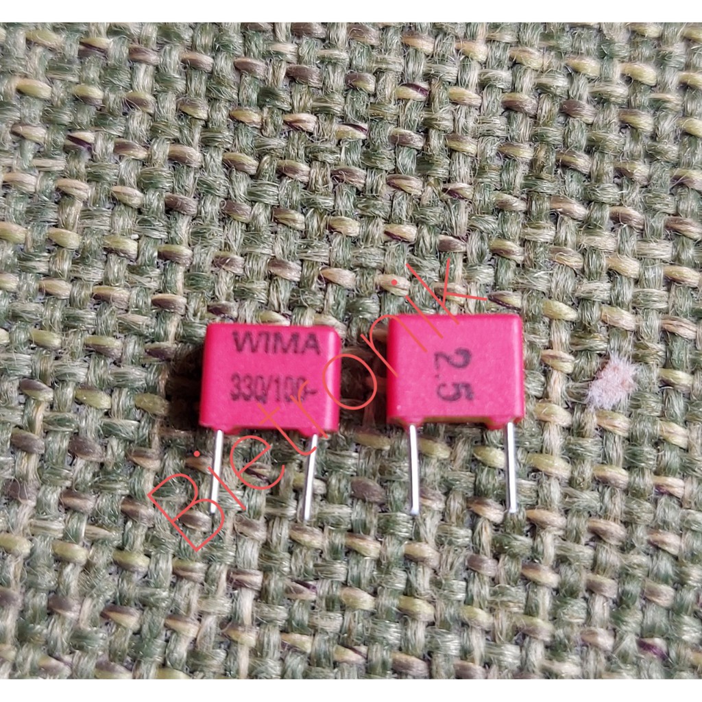 Kapasitor 330pF 100VDC 2.5% FKP2D003301D00HSSD Original WIMA