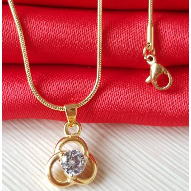 Kalung titanium Gold/ Kalung fashion import GN10