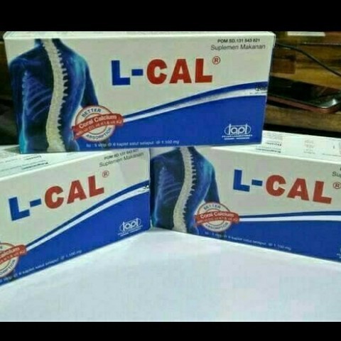 COD L-Cal isi 5 strip - Suplemen Kesehatan Tulang Plus K2 - Calsium L Cal