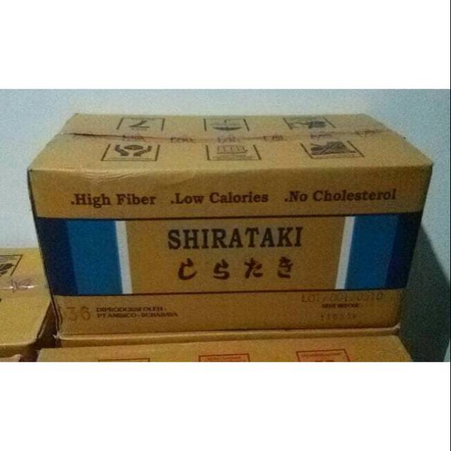 MIE SHIRATAKI BIRU / FETTUCINI KWETIAU  PER BOX ISI 25
