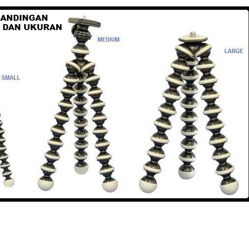 TERMURAH Gorilla Pod Flexible Tripod Kamera DSLR Ukuran L Besar Jumbo Large .,.,.,,,