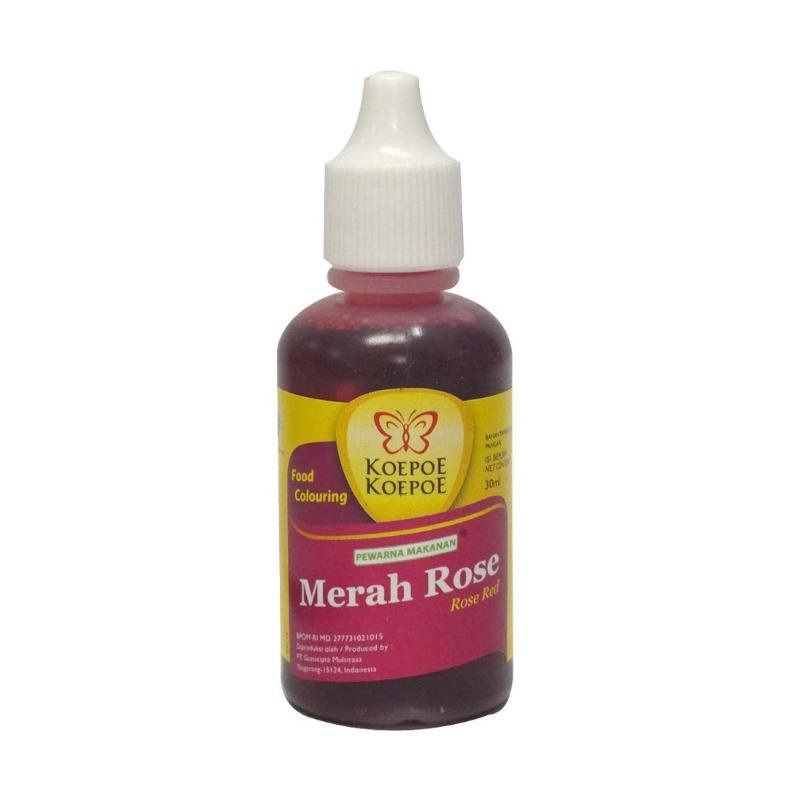 PEWARNA MAKANAN KOEPOE 30ML MERAH ROSE