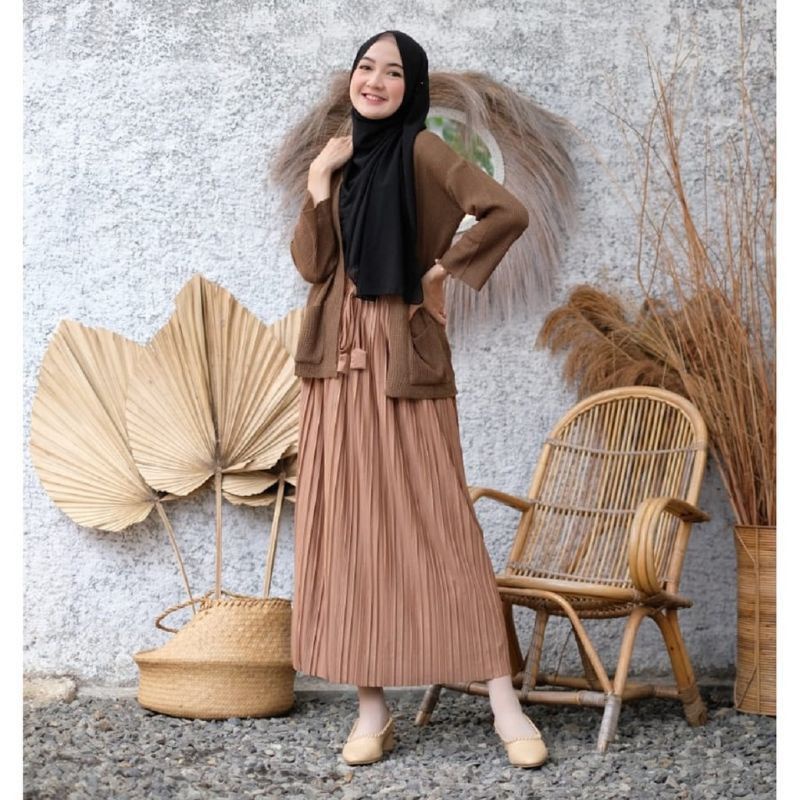 (TALI DWSA)Rok plisket tali lonceng best seller termurah