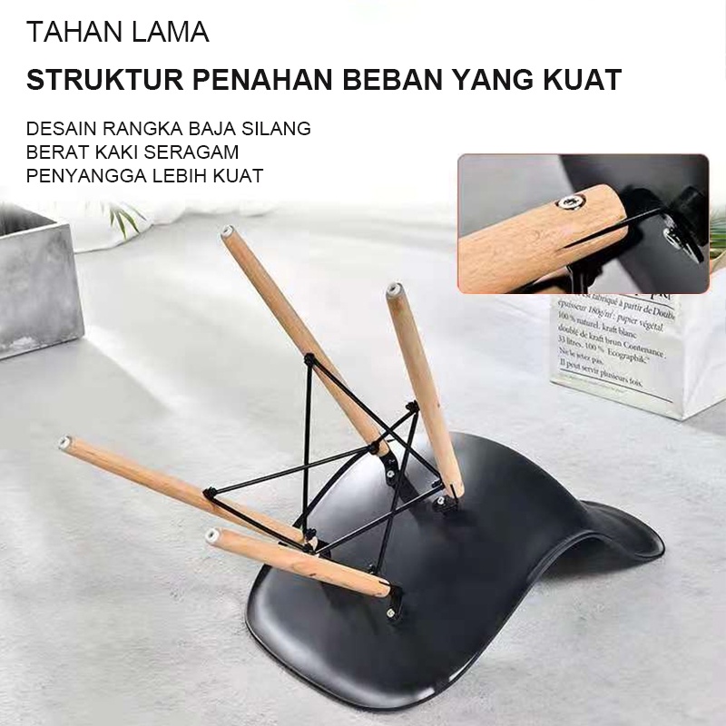 Weyon Sakura chair Kursi restoran kursi kopi modern sederhana bergaya Eropa kursi cafe