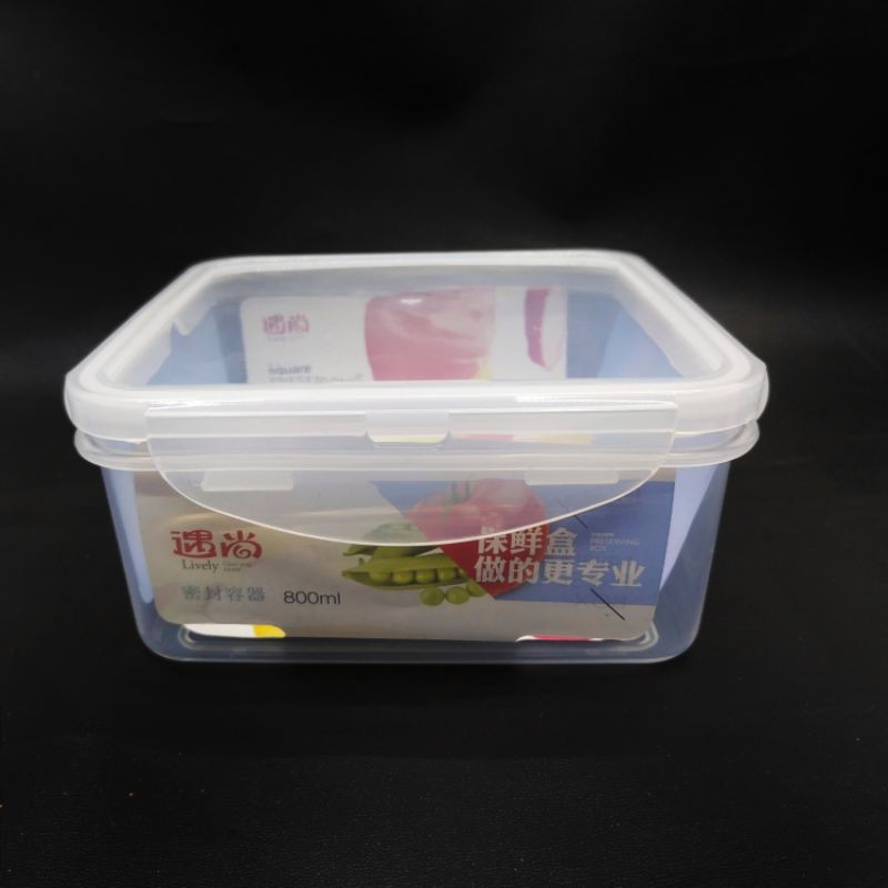 SQUARE PRESERVING BOX 800ML MH1178