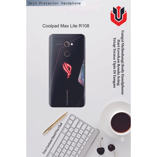 Isi 2pcs Garskin Hp Coolpad Max Lite R108 Motif aa - Free Custom Motif via Chat