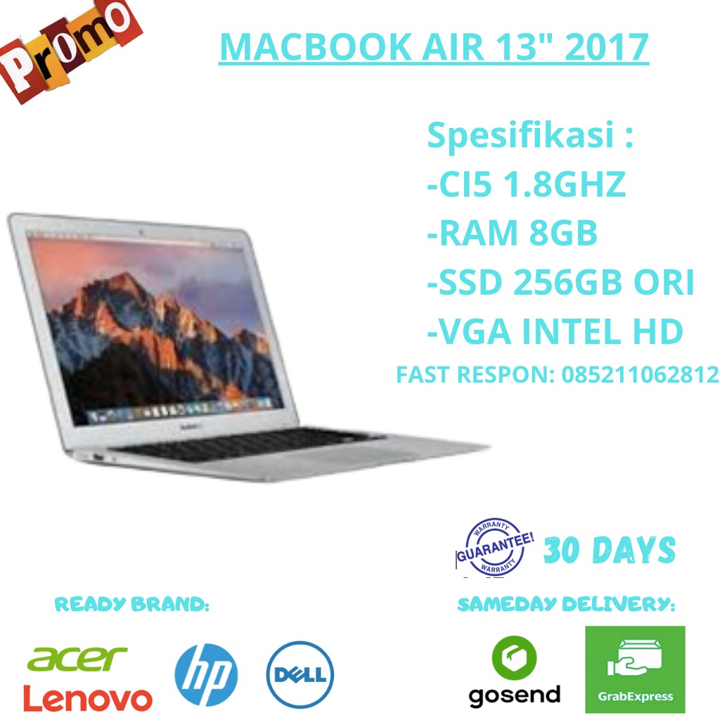 PROMO NEW NORMAL MacBook Air 13" 2017 SECOND
