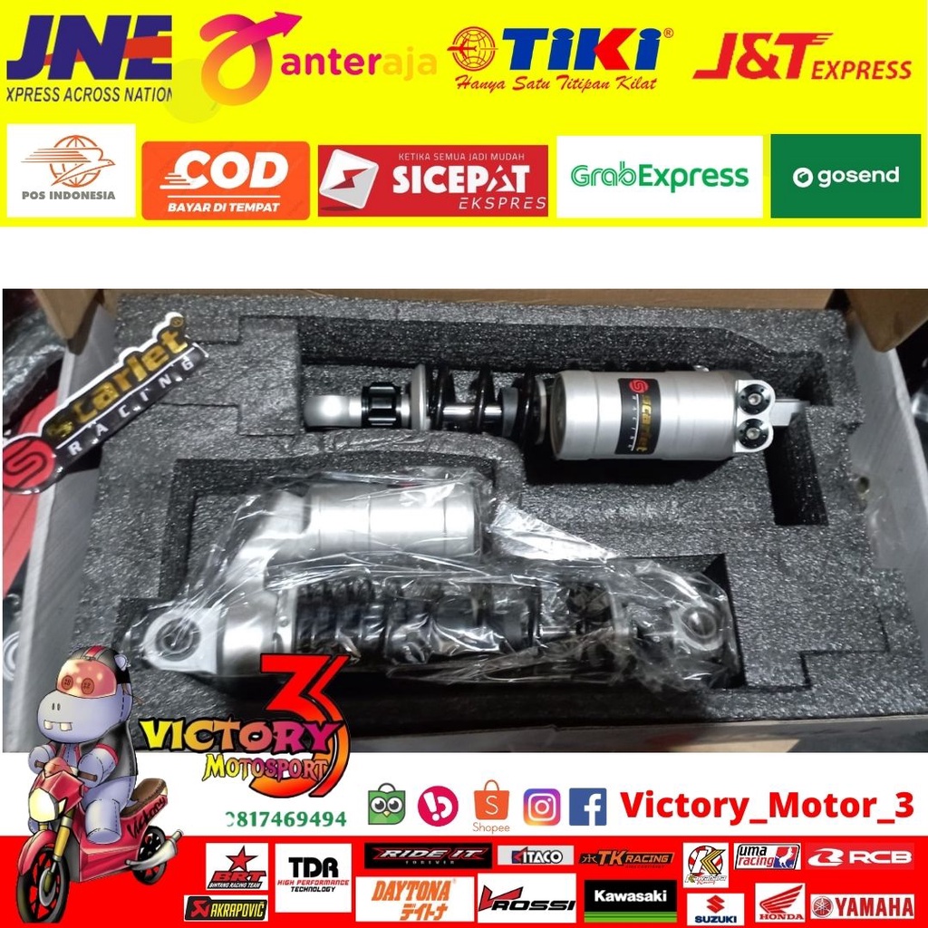 SHOCK MOTOR BLACK SCARLET 280MM