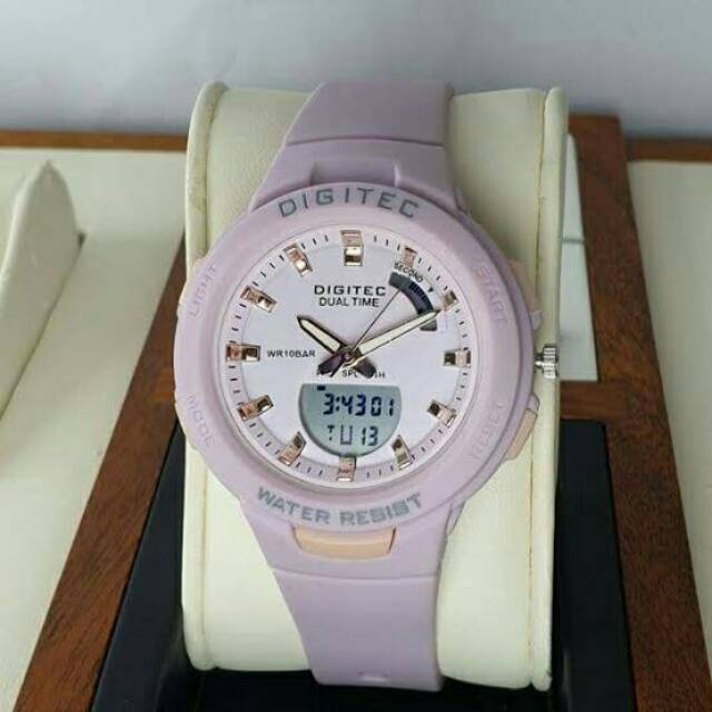 KARUNIA JAM - JAM TANGAN WANITA DIGITEC DOUBLE TIME DIGITEC ORIGINAL DIGITEC MURAH JAM TANGAN WANITA