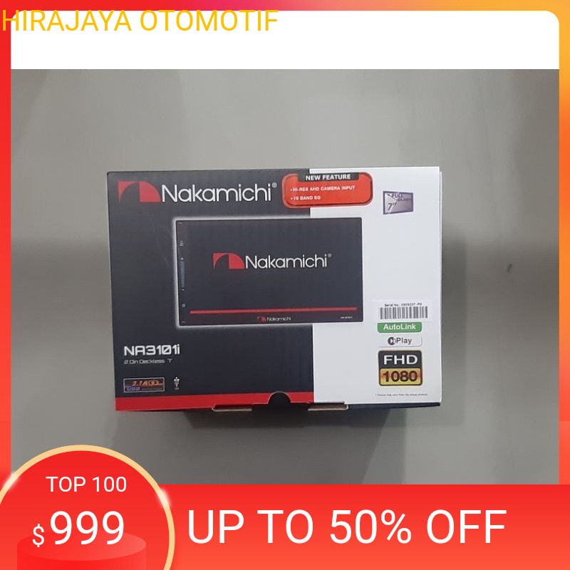 Head Unit  Double 2 Din Audio Mobil Deckless 7" Inc Inch NAKAMICHI NA3101i NA 3101i 3101 i NA3101 i