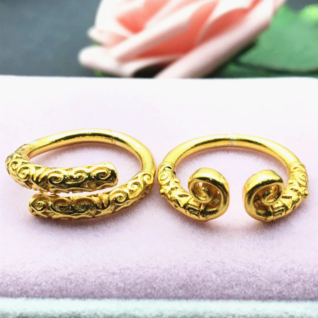 Cincin Pasangan Emas 24K Model Sun Wukong Untuk Pasangan