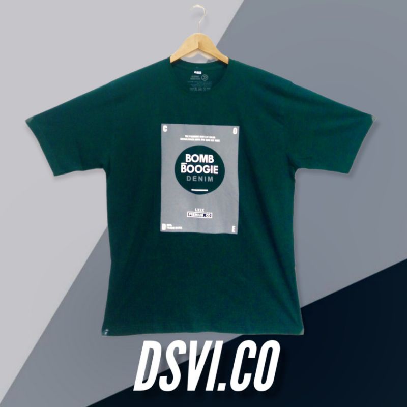 Baju kaos boombogie pria tangan pendek/kaos jumbo /big size