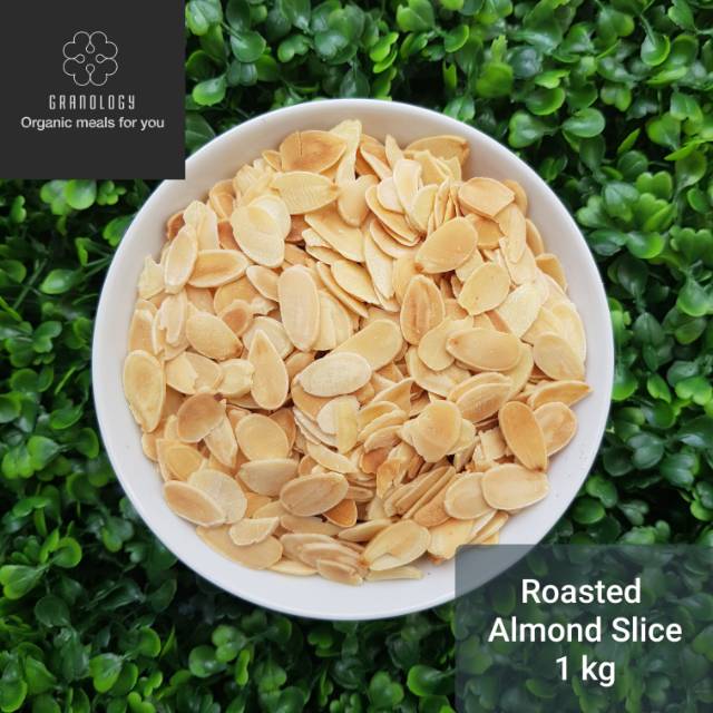 Roasted Almond Slice / Kacang Almond Slice Oven (1 Kilogram) by Granology