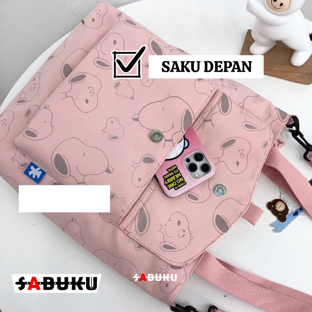 Totebag Resleting Wanita Korea Totebag Fashion KoreaTas Sekolah Wanita Tas Selempang -254