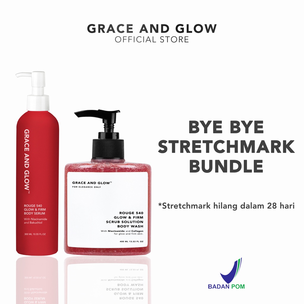 Grace and Glow Rouge 540 Glow &amp; Firm Scrub Solution Body Wash + Body Serum