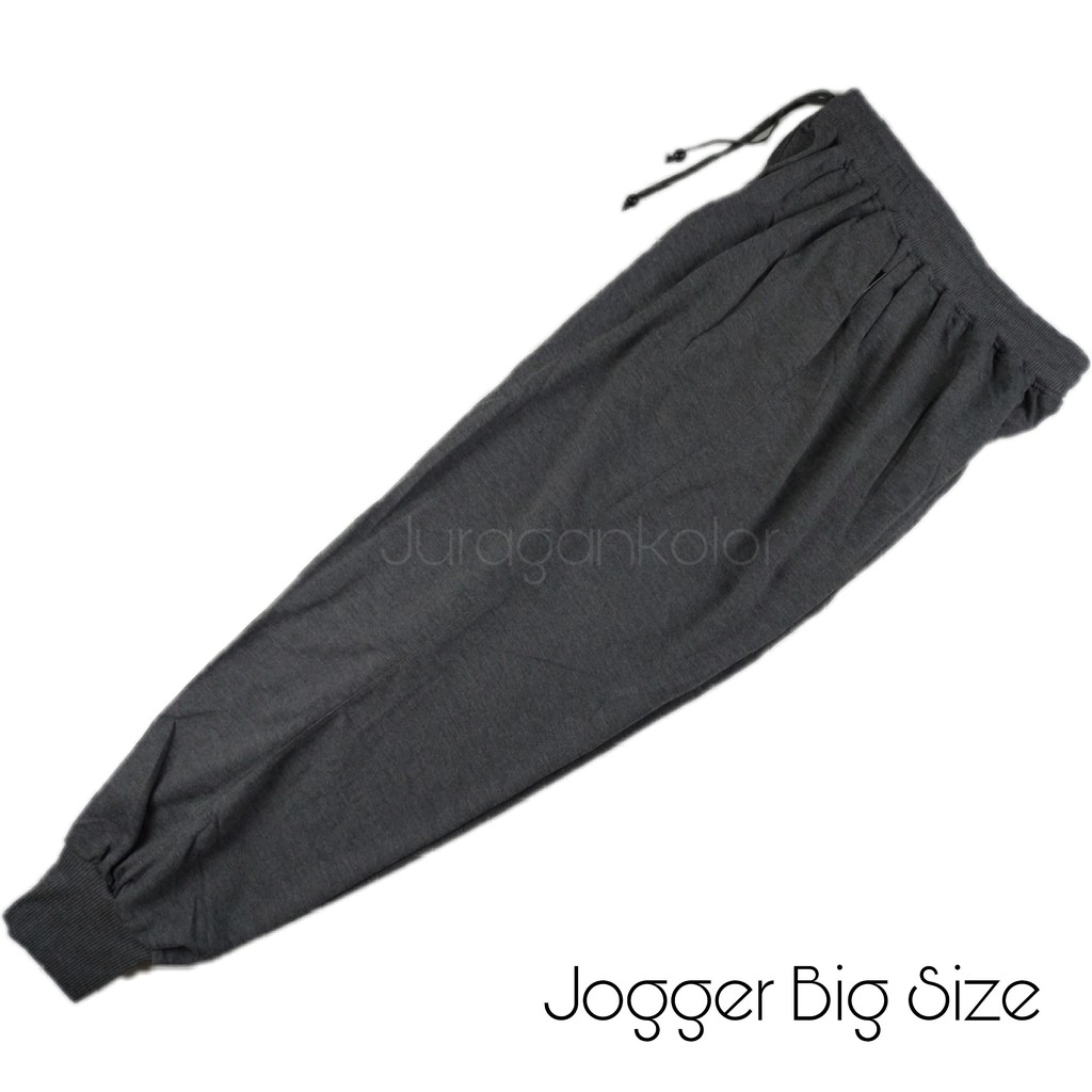 Celana Panjang Jogger Pria Big Size Jumbo Baby Terry Training -PJGT.BT.JMB