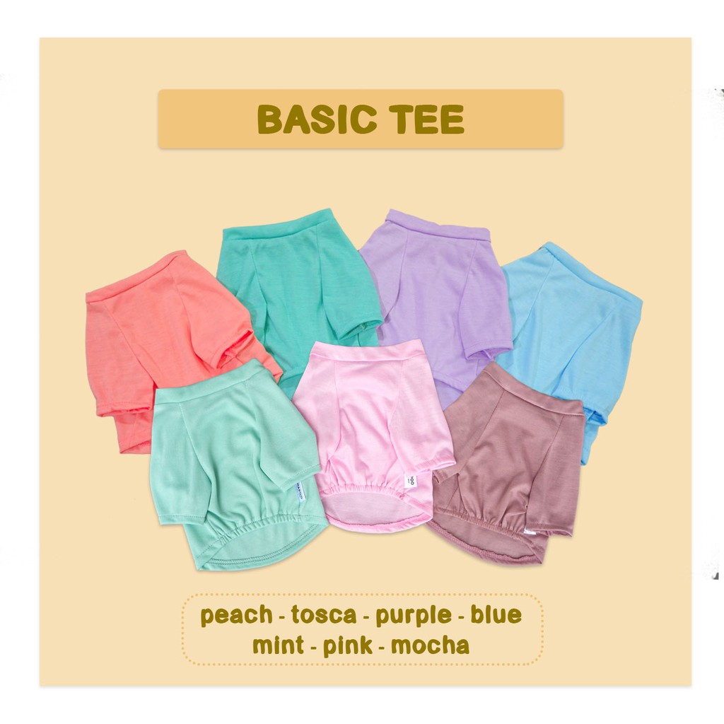 POMAPOO - Baju Kucing dan Baju Anjing Basic Tee