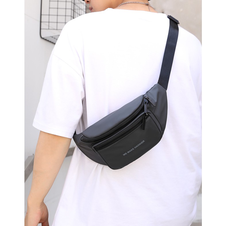 Tas Waistbag Murah Selempang Pria Wanita WaterProof