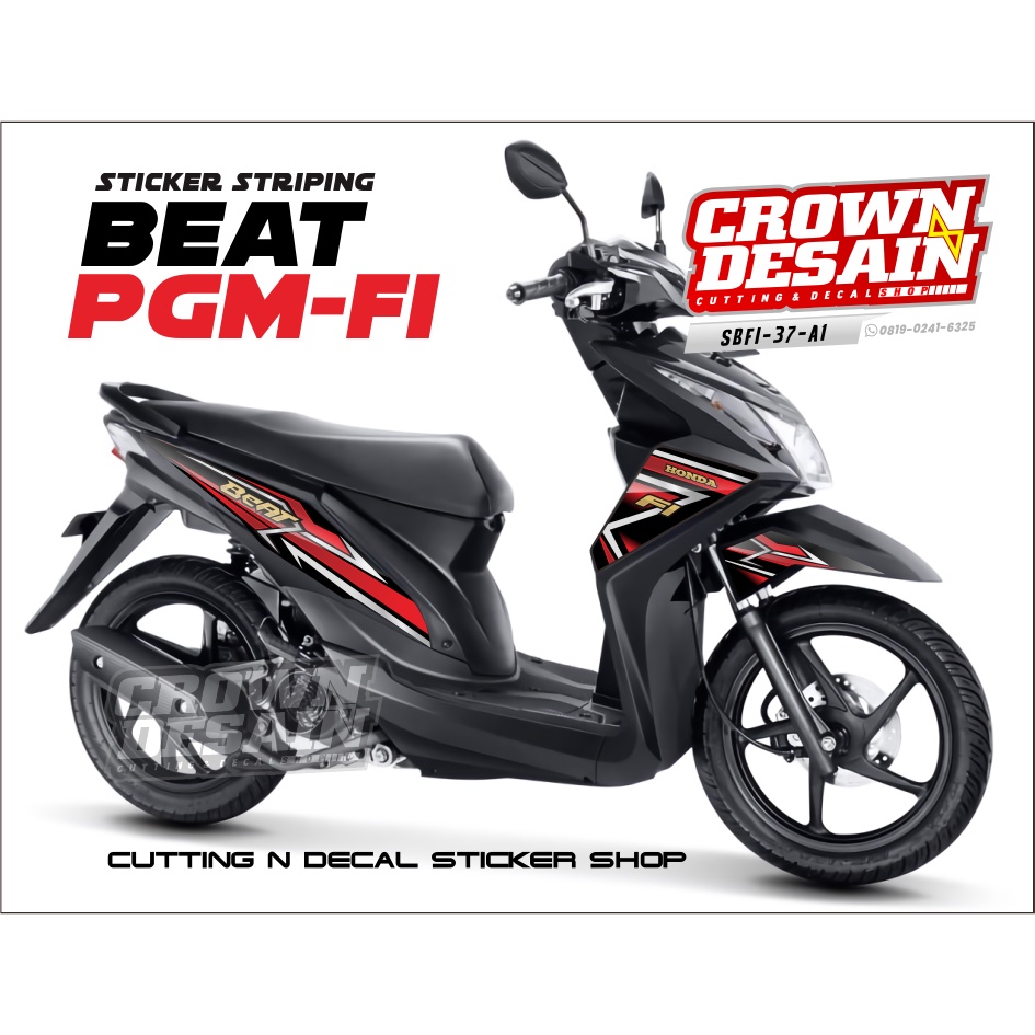 [Terlaris] Stiker Striping Beat FI - Stiker Honda Beat - Striping Honda Beat Fi - Custom Desain