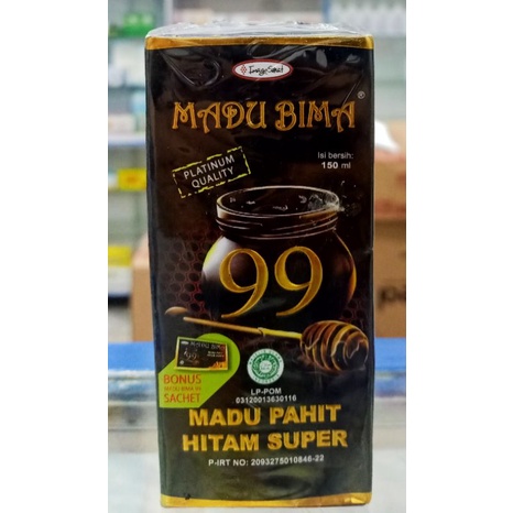 Madu Bima 99 Madu Pahit Hitam Super Original 150 mL