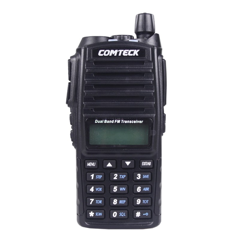 HT Handy Talkie Talky Walkie Talkie Comteck UV-82 Dual Band VHF - UHF Radio FM