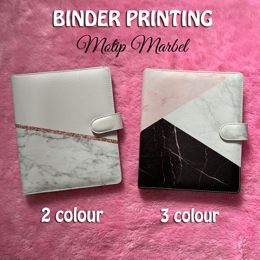 

Binder Printing Marbels Colour Ukuran A5 20ring & B5 26ring