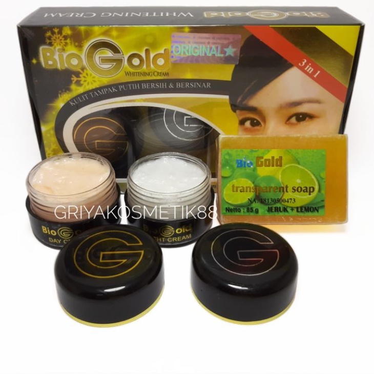 CREAM BIO GOLD WHITENING ORIGINAL [3in1]