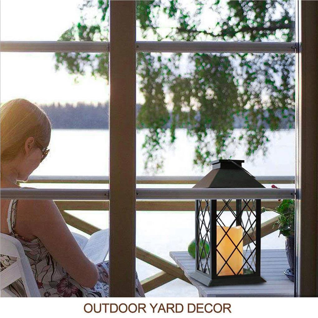 Battery Power Hanging LED Light Candle Lantern Pillar Lamp Outdoor Indoor Decor