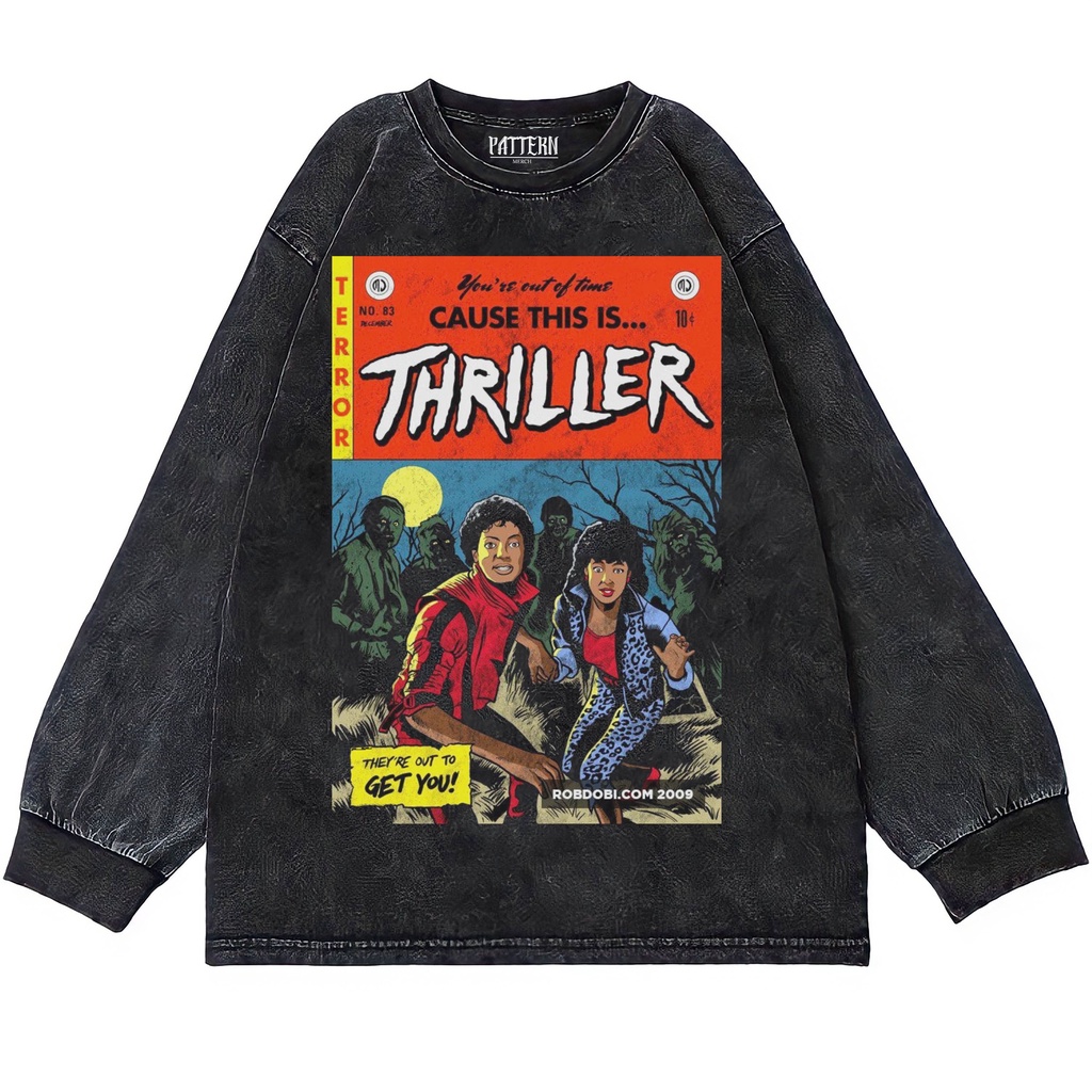 KAOS OVERSIZE | OVERSIZE LONGSLEEVE | T-SHIRT OVERSIZE | WASHING | KAOS MICHAEL JACKSON THRILLER ADV