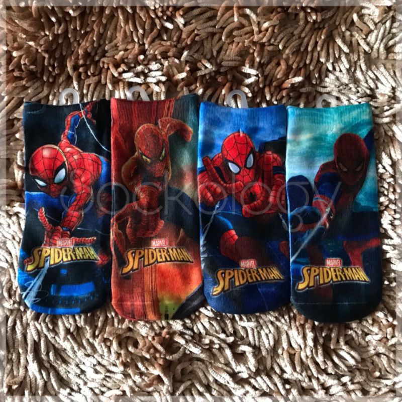 (min 3pcs @6.000) Kaos kaki disney princess frozen marvel cars spiderman tayo