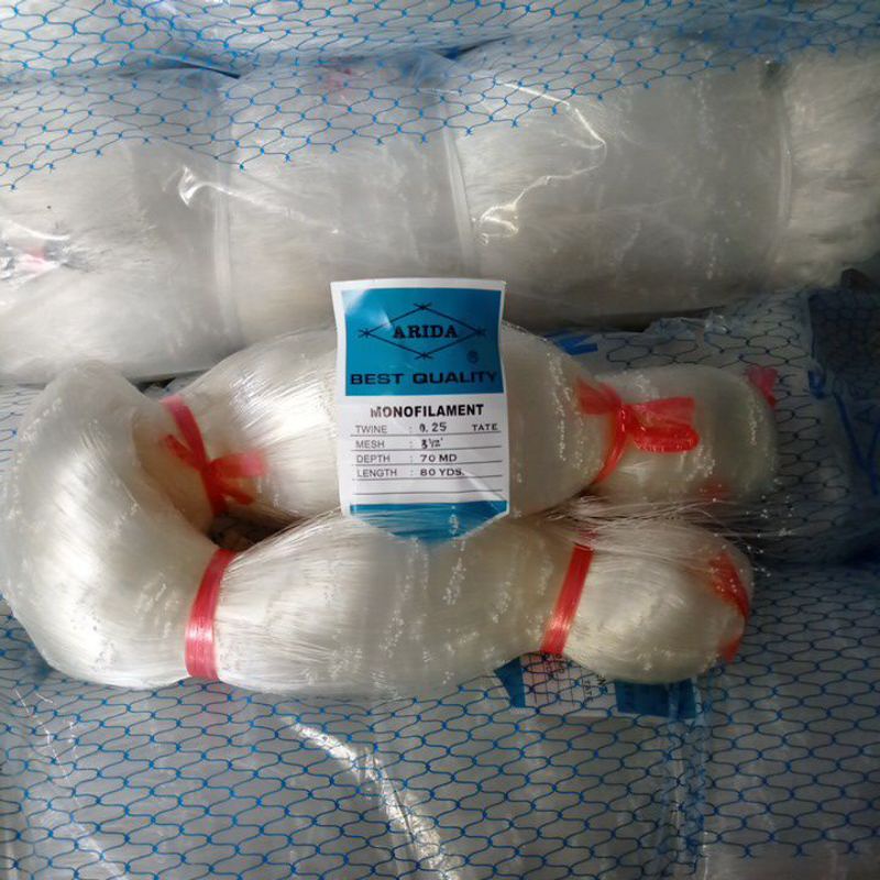 Jaring Ikan Arida 3½ 0.25 70md/80yds tate pukat arida jaring arida jaring ikan senar jaring piting jaring lobster jaring ikan murah jaring nelayan