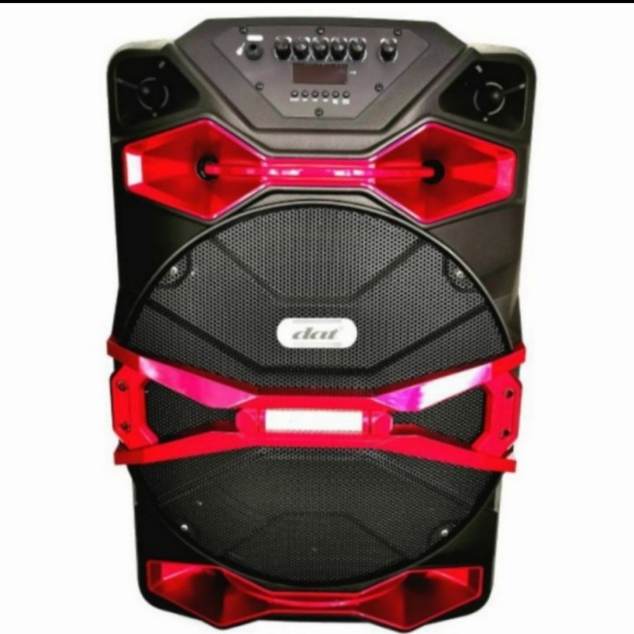 SPEAKER PORTABLE DAT 1518 BLUETOOTH 15 INCH GARANSI RESMI