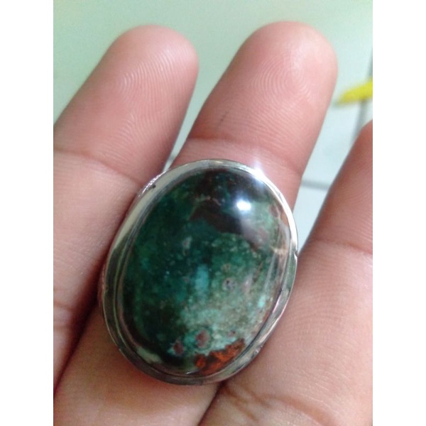 batu akik pancawarna Edong natural 100%