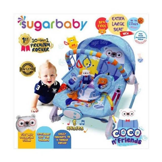 SUGAR BABY Rocking Bouncer 10 in1 Premium Rocker Bouncher bouncer sugarbaby bouncer sugarbaby ayunan bayi BOuncer rocking Bouncher sugarbaby Rocking 10 in 1 Sugar Baby Bouncher Rocker, Ayunan Bayi  Bouncer Bayi Sugarbaby