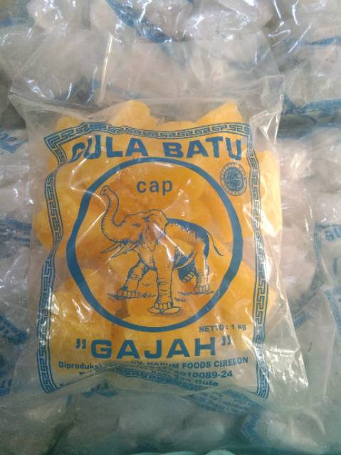 

RB22 Gula Batu Kuning Cap Gajah 1 KG Khas Cirebon