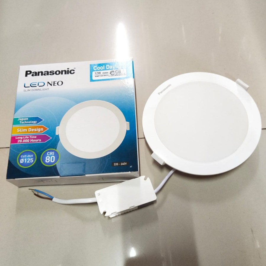 PANASONIC LAMPU DOWNLIGHT LED NEO SLIM 12W 12WATT IB/TANAM