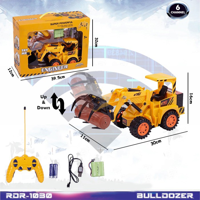 PROMO MAINAN ANAK MOBIL REMOTE CONTROL BULLDOZER RDR-1030