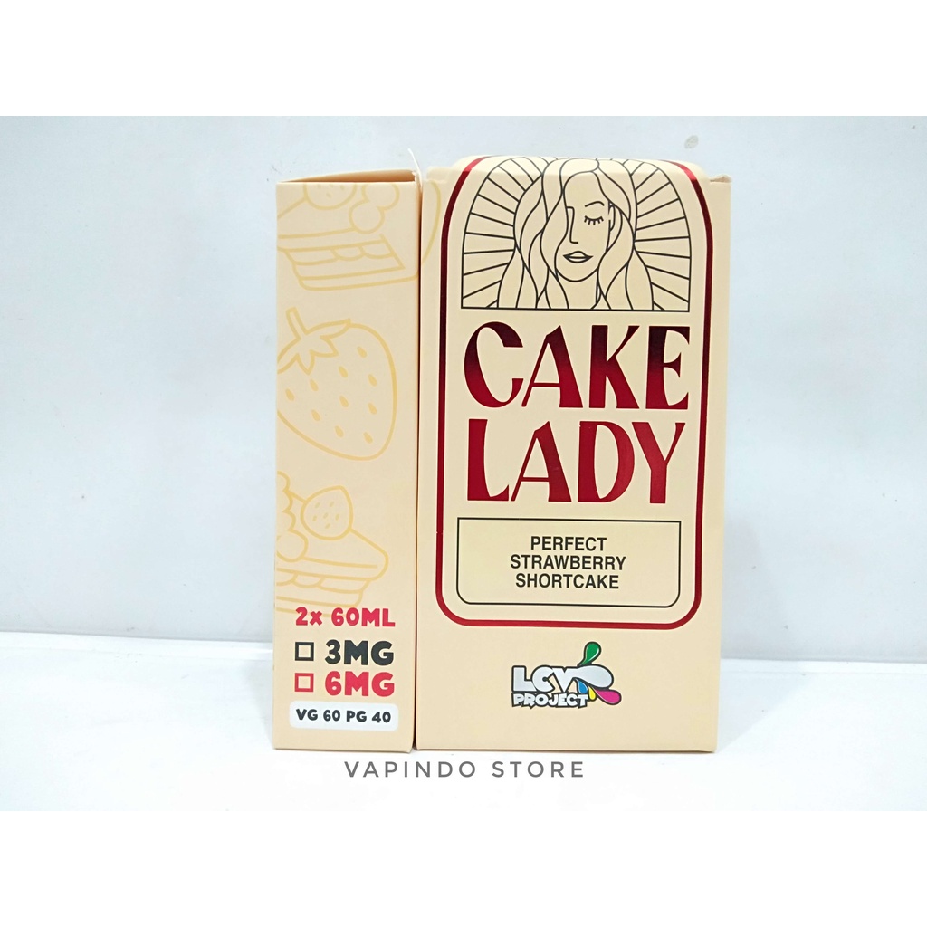 CAKE LADY PERFECT STRAWBERRY SHORTCAKE 60ML 3MG BY LCV JUICE LIQUID