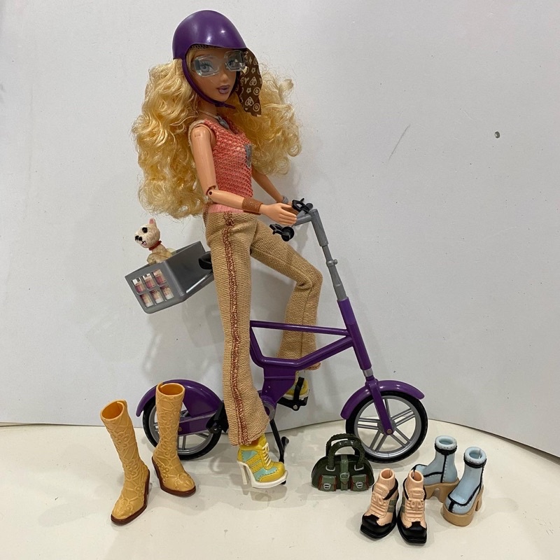 Boneka Barbie Myscene Bike Boneka Barbie Myscene dengan sepeda ORIGINAL