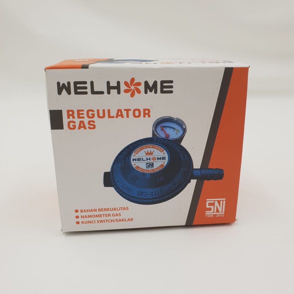 Regulator Gas Welhome WG-118/Kepala Gas LPG/  Regulator Gas Meter WelHome WG-118