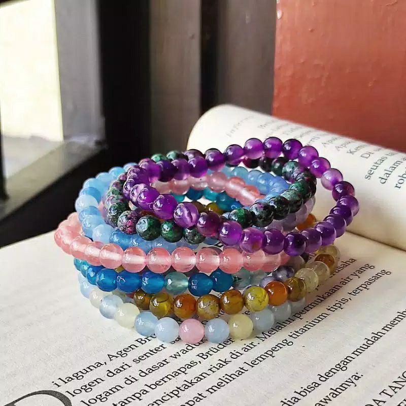 Gelang Batu Alam Pria Dan Wanita ukuran 10mm