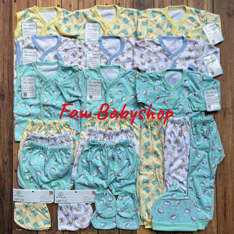 PAKET NEWBORN WINTEKU/ LITTLE OWL isi 31 pcs SNI TERMURAH / Paket baju bayi baru lahir