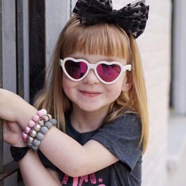 kacamata anak hati cute heart girls sunglasses jgl169 (4A4)