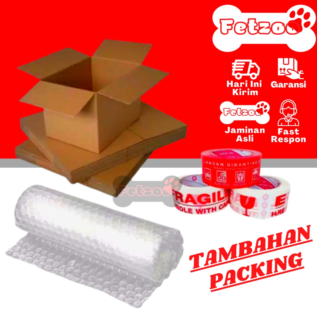 

Tambahan Packing Dus & Bubble Wrap Supaya Tidak Pecah dan Aman Sampai Tujuan FETZOO