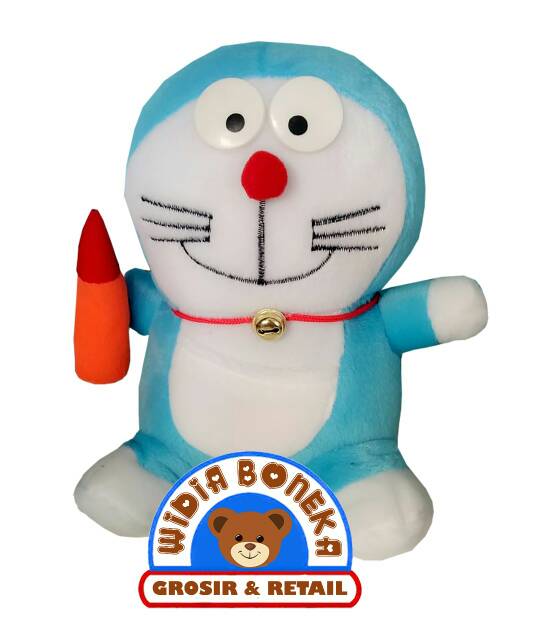 Boneka Beranak Doraemon Jumbo Mini Walkman dan Pensil