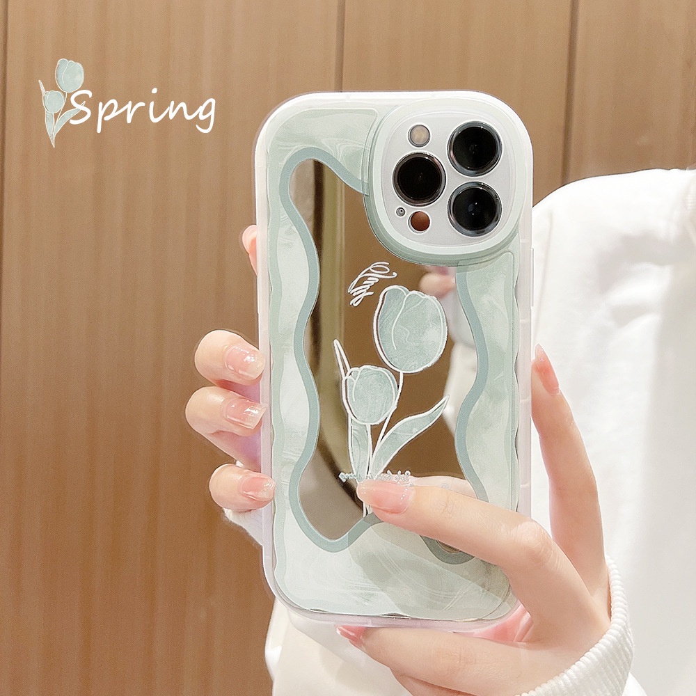 Casing tpu iPhone 13 13pro 13prm 11 7Plus 8Plus Xr XS 13 12pro Max Shockproof Aksen Cermin