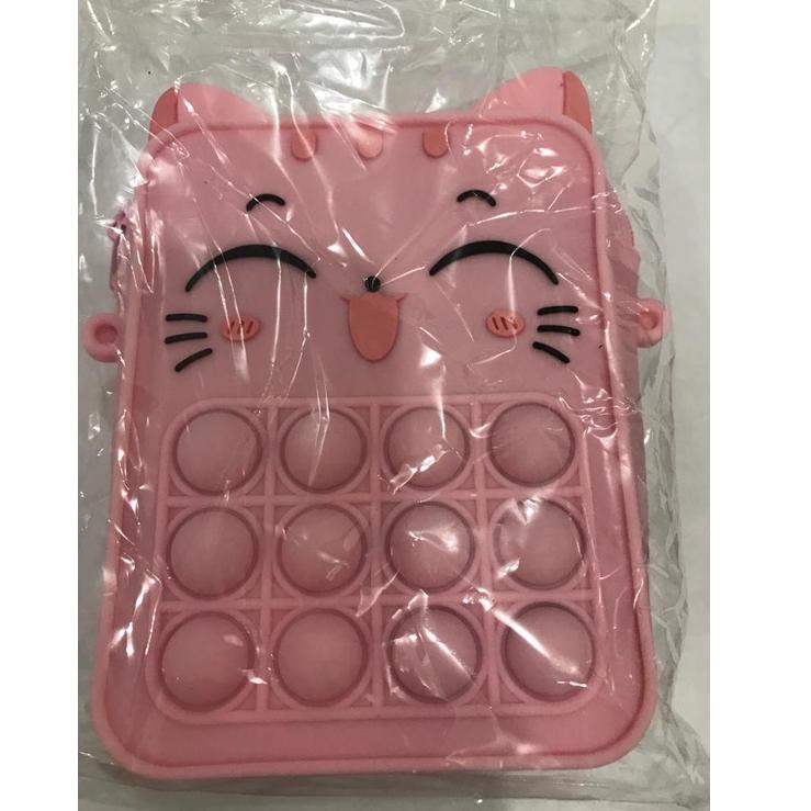 "CPV.10Jn22q" TAS POP IT ANAK MOTIF UNICORN GELEMBUNG SENSORY MAINAN ANAK SIZE KECIL