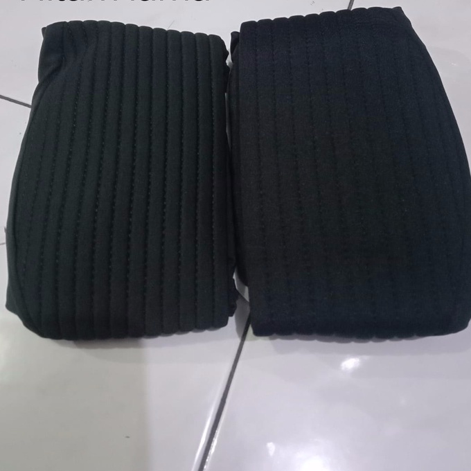 Nisrina Fashion Muslim Bergo Instan Polos Belah Tengah Paras M Lestari-Hitam Keabuan