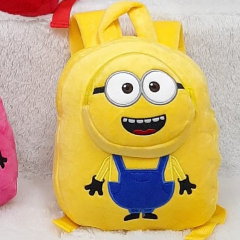 Ransel Sekolah Anak Minion Ukuran M Tas Paud TK Karakter Kartun