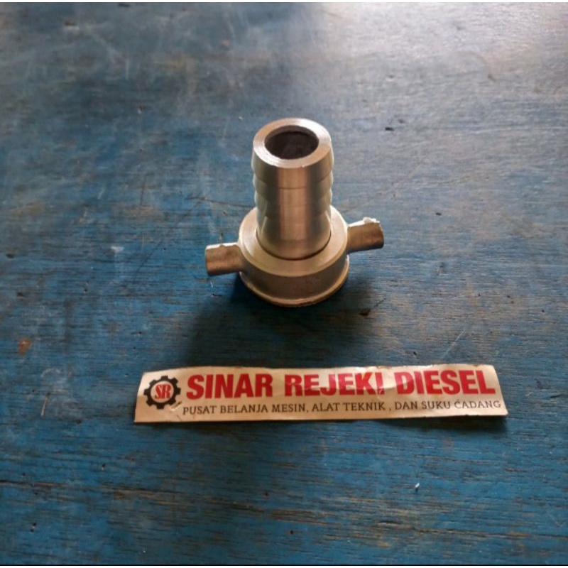 Cop Pompa Drat Nepel Sambungan Pompa Alkon 1" 1 Inchi Aluminium